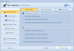 Mz 7 Optimizer 1.1.0 - náhled
