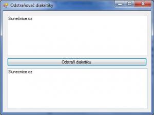 Odstaňovač diakritiky 1.0 - náhled