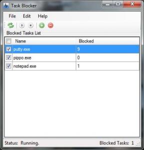 Task Blocker Portable 1.2 - náhled