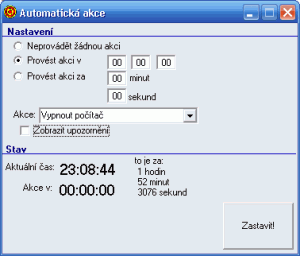 Automatická akce 2.0.0 - náhled