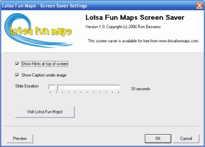 Lotsa Fun Maps Screen Saver  1.0.1.6 - náhled