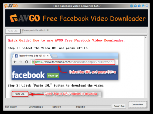 AVGO Free Facebook Video Downloader 1.8.8 - náhled