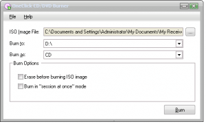 OneClick CD Burn 1.0 - náhled