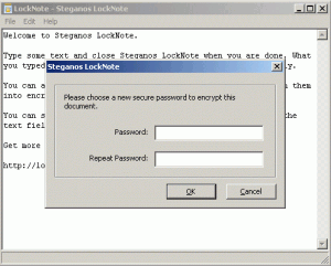 Steganos LockNote 1.0.4 - náhled
