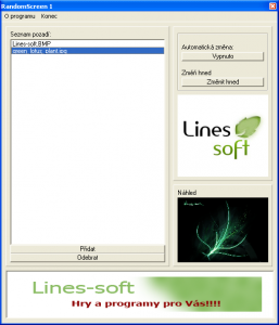 RandomScreen - náhled