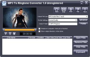 MP3 To Ringtone Converter 1.7 - náhled