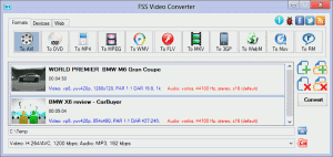 FSS Video Converter 2.2.0.3 - náhled