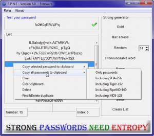 Strong Passwords Need Entropy 11.0 - náhled
