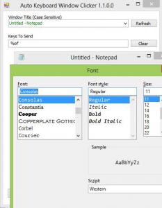 AutoKeyboardWindowClicker 1.1 - náhled