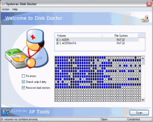 Systerac XP Tools 4.02 - náhled