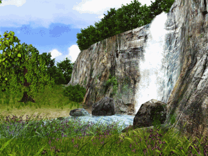 3D Waterfall Screensaver 1.0 - náhled