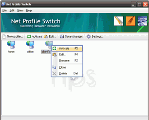 Net Profile Switch 6.2 - náhled