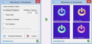 Win8Shutdown 1.0 - náhled