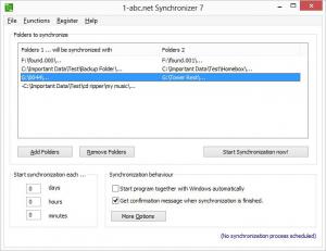 1-abc.net Synchronizer 7.01 - náhled