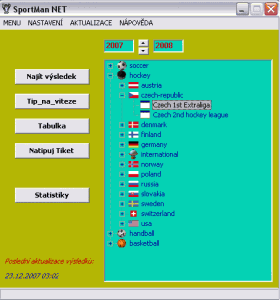 SportMan NET 3.21 - náhled