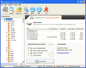Complete File Recovery 1.3 - náhled