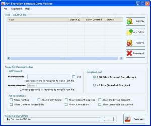 PDF Encryption Software 1.5.6.3 - náhled