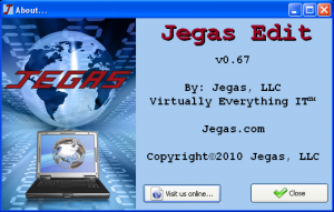 Jegas Edit 0.67 - náhled