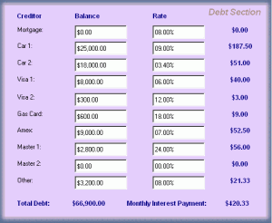 Debt Management Tool 1.0 - náhled