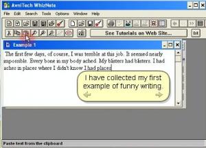WhizNote 3.5.8 - náhled