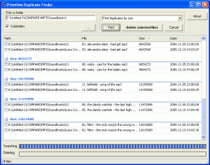 Primitive Duplicate Finder 2.0 - náhled