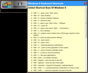 Windows8 StartMenu 1.1.0 - náhled