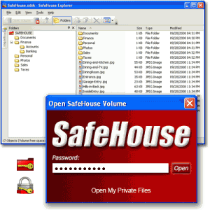 SafeHouse Explorer Encryption 3.01 - náhled