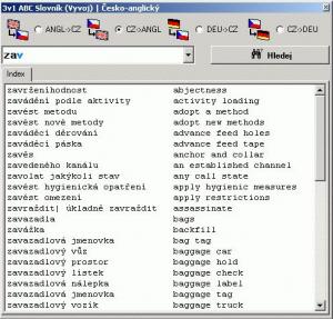 3v1 ABC Slovník 1.6.3 - náhled