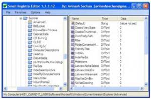 Small Registry Editor 1.3.1.12 - náhled