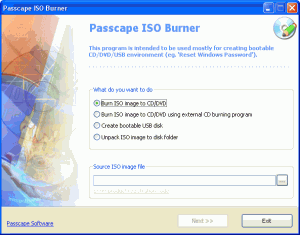 Passcape ISO Burner 1.4.0 - náhled