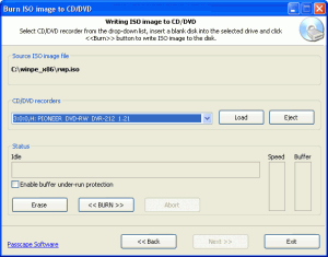 Passcape ISO Burner 1.4.0 - náhled