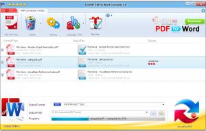 FoxPDF PDF to Word Converter 3.0 - náhled