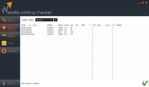 Website Ranking Checker 4.0 - náhled