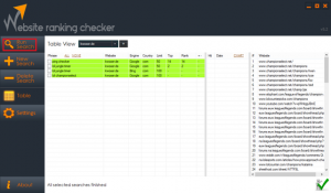 Website Ranking Checker 4.0 - náhled