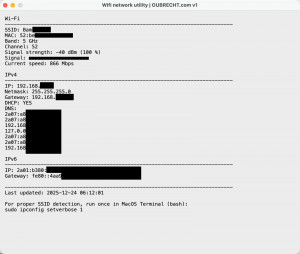 Wifi network utility for MAC - náhled