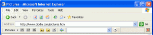The Pictures Toolbar for MSIE 2.0 - náhled