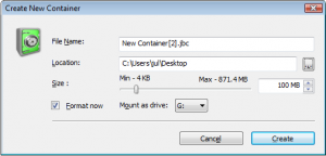 BestCrypt Traveller 1.04 - náhled