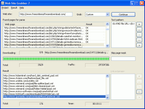 Web Site Grabber-7 1.0 - náhled