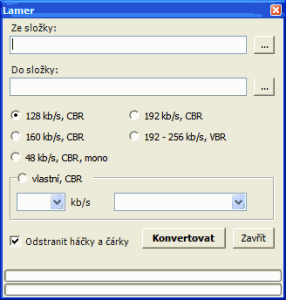 Okno programu - náhled