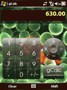 gCalc 1.0 - náhled