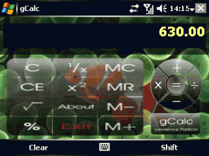 gCalc 1.0 - náhled