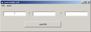 Love tester 1.0 - náhled