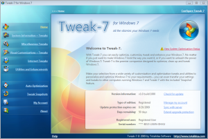 Tweak-7 1.0 build 1046 - náhled