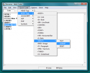 Web Coder 1.10 - náhled