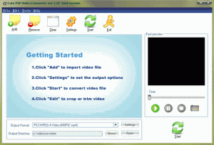Cute PSP Video Converter 3.7.9.0 - náhled