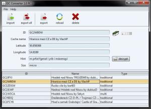 GCConverter 1.1 - náhled