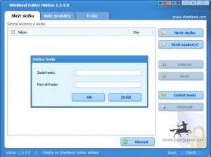 WinMend Folder Hidden- čeština - náhled