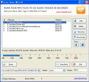 Free Burn MP3-CD 1.2 - náhled