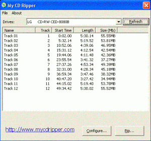 My CD Ripper 1.1 - náhled