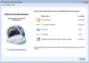 Online Drive Benchmark - náhled